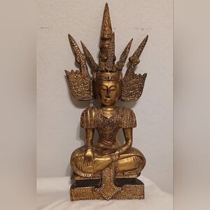 Gold Buddha Statue - Home Art Decor
